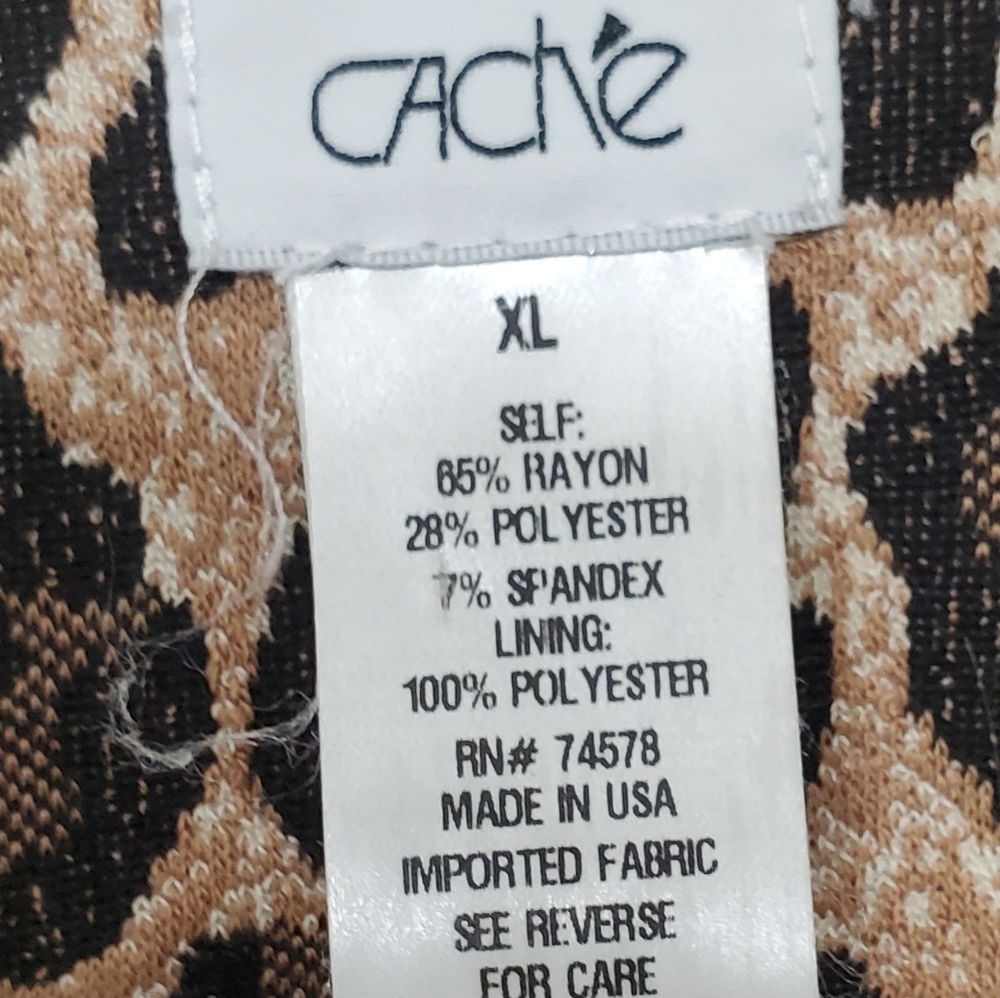 Scoop neck leopard dress